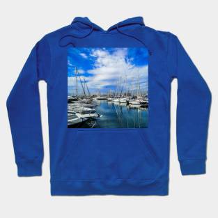 Sailing boats at a Greek Port Hoodie